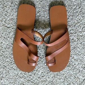 Madewell Tan Leather Sandals